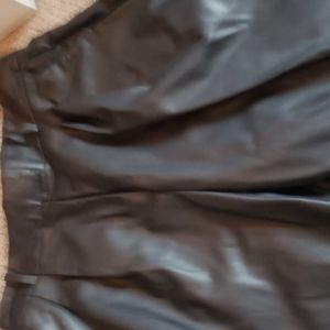 H&M faux leather trouser pants